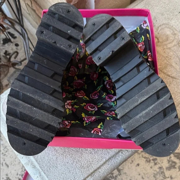 Betsey Johnson Multicolor Sequin Ankle Boots - Picture 11 of 11